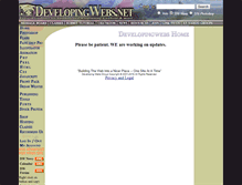 Tablet Screenshot of developingwebs.net